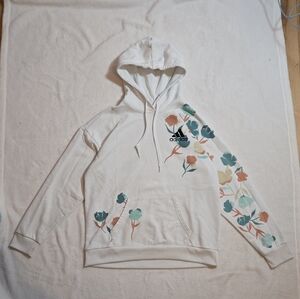Adidas Floral Hoodie Size Medium